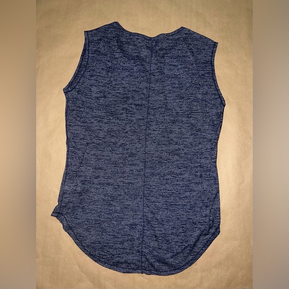 Athleta Navy Striped Top - Picture 2 of 3